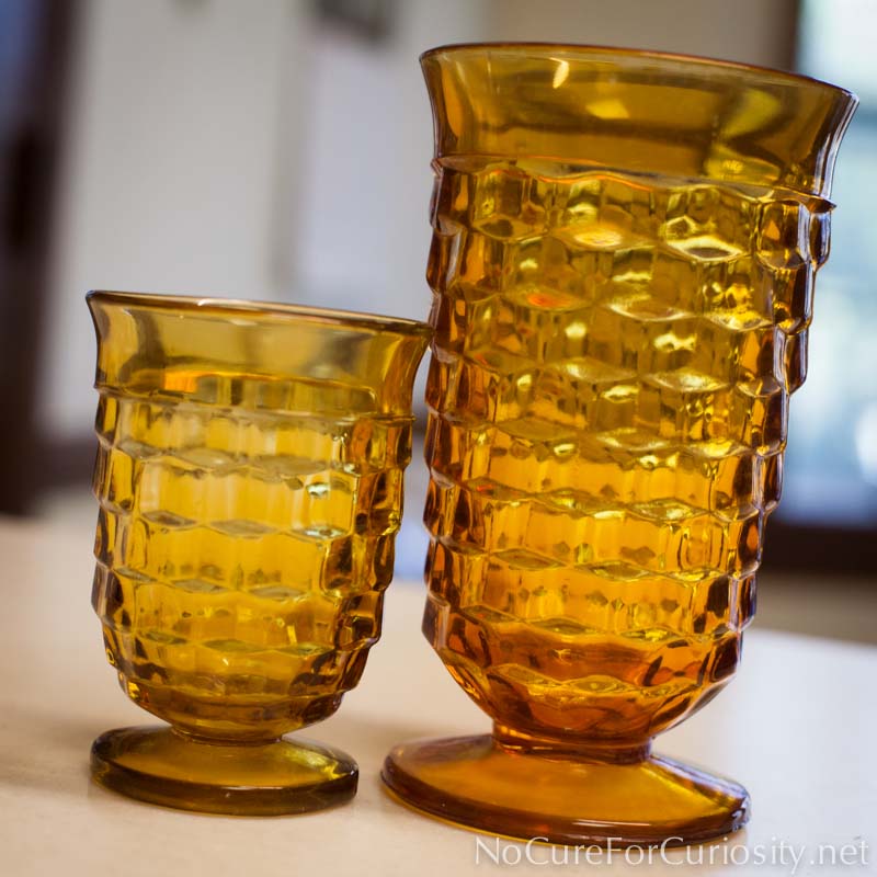 Drinking glasses from the 1970s
